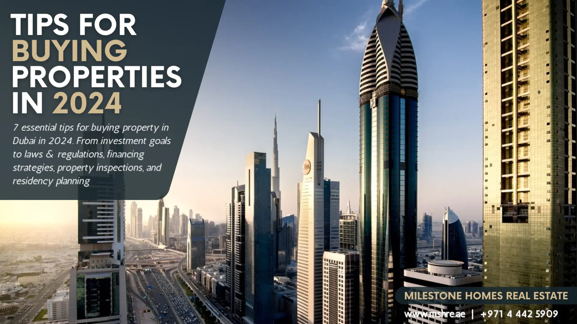 Tips for Buying Property in Dubai in 2024